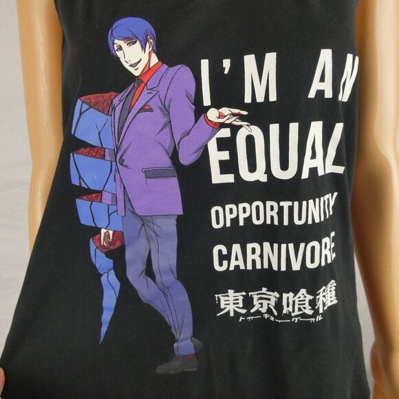 Funimation Tokyo Ghoul Anime Japanese Equal Opportunity Carnivore Tank Top XL - Picture 1 of 8
